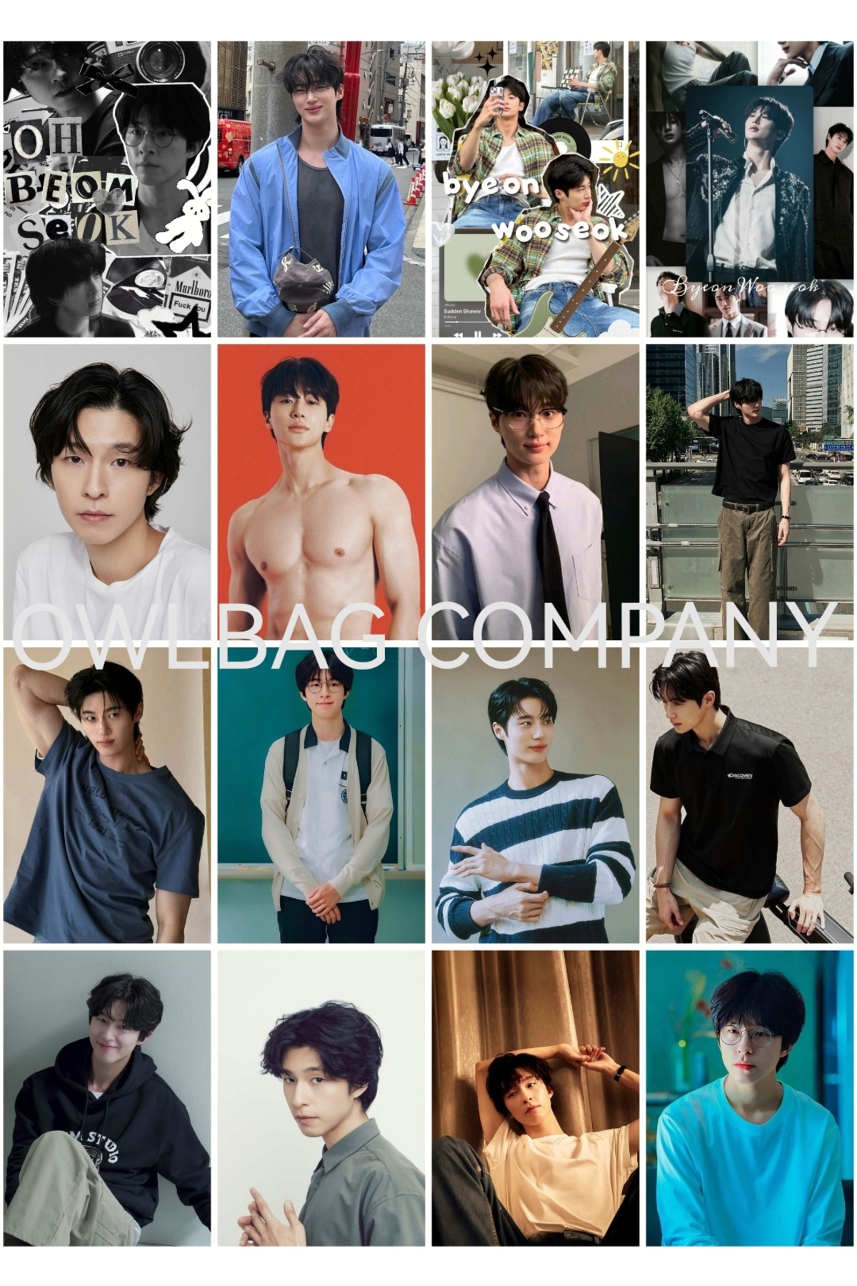 OWLBAG COMPANY OWL BAG Byeon Woo seok desenli tasarım 16 'lı