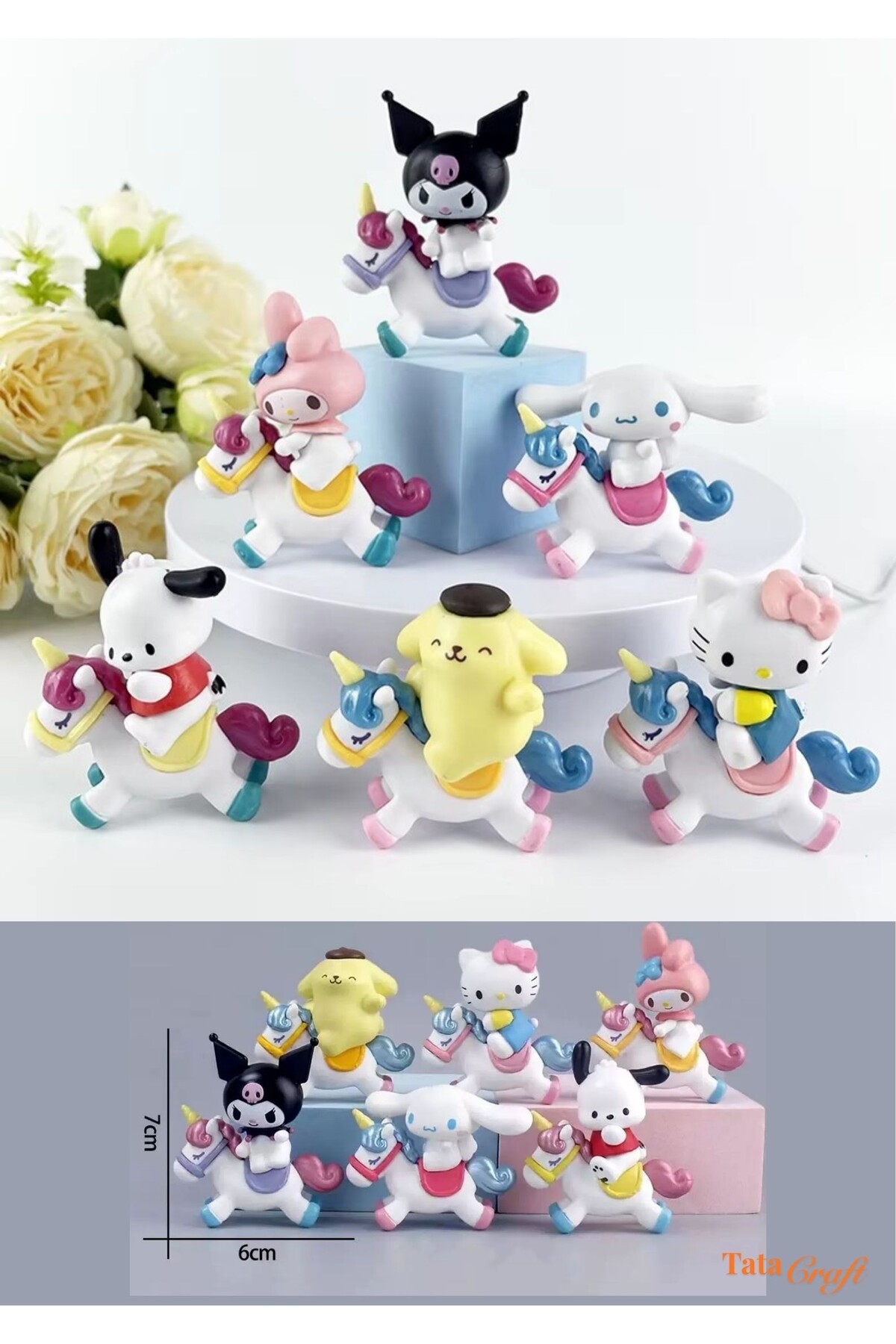 TATA CRAFT Sanrıo 1 Adet Kuromi Hello Kitty Pochacco My Melody