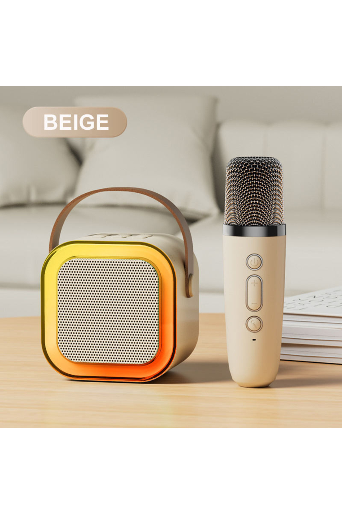Auris KLN280 RGB Ledli Karaoke Mikrofonlu Kablosuz Bluetooth