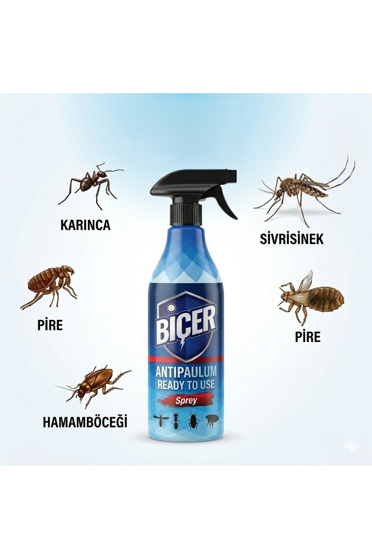 Avcı Haşere Öldürücü BİÇER ANTİPAULUM Sprey 500 ml