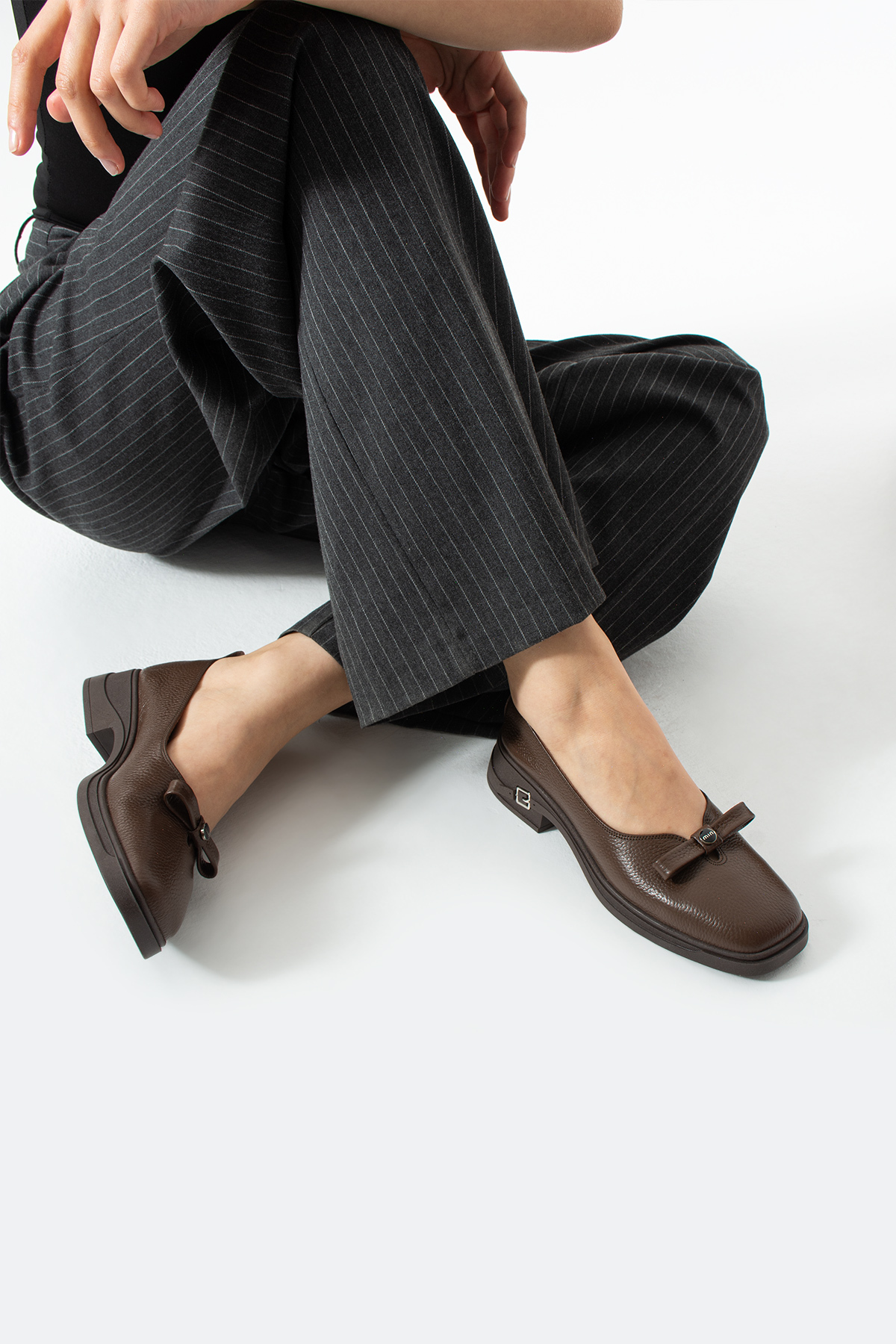 dericia shoes Storm Hakiki Deri Kahverengi Günlük Rahat Kadın