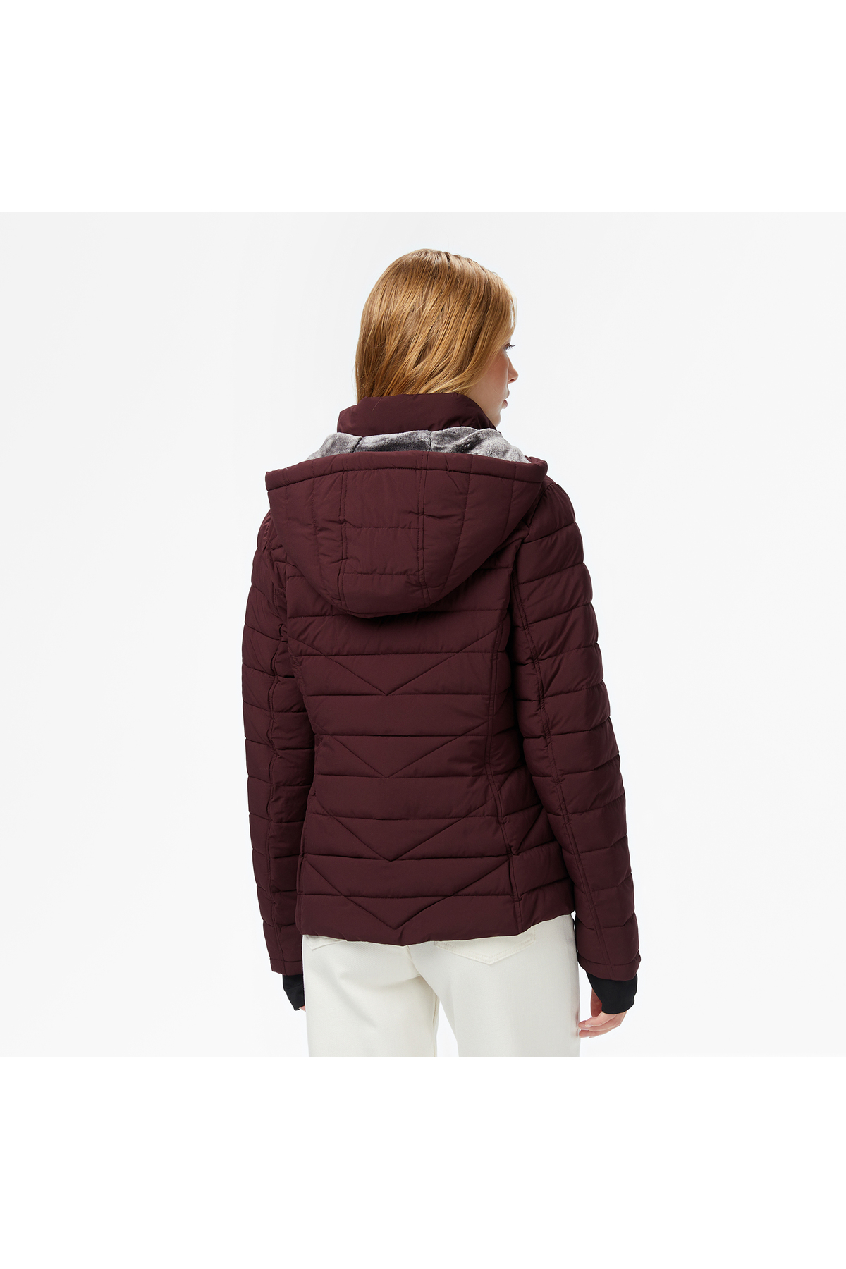Nautica Kadın Bordo Regular Fit Mont görsel 2