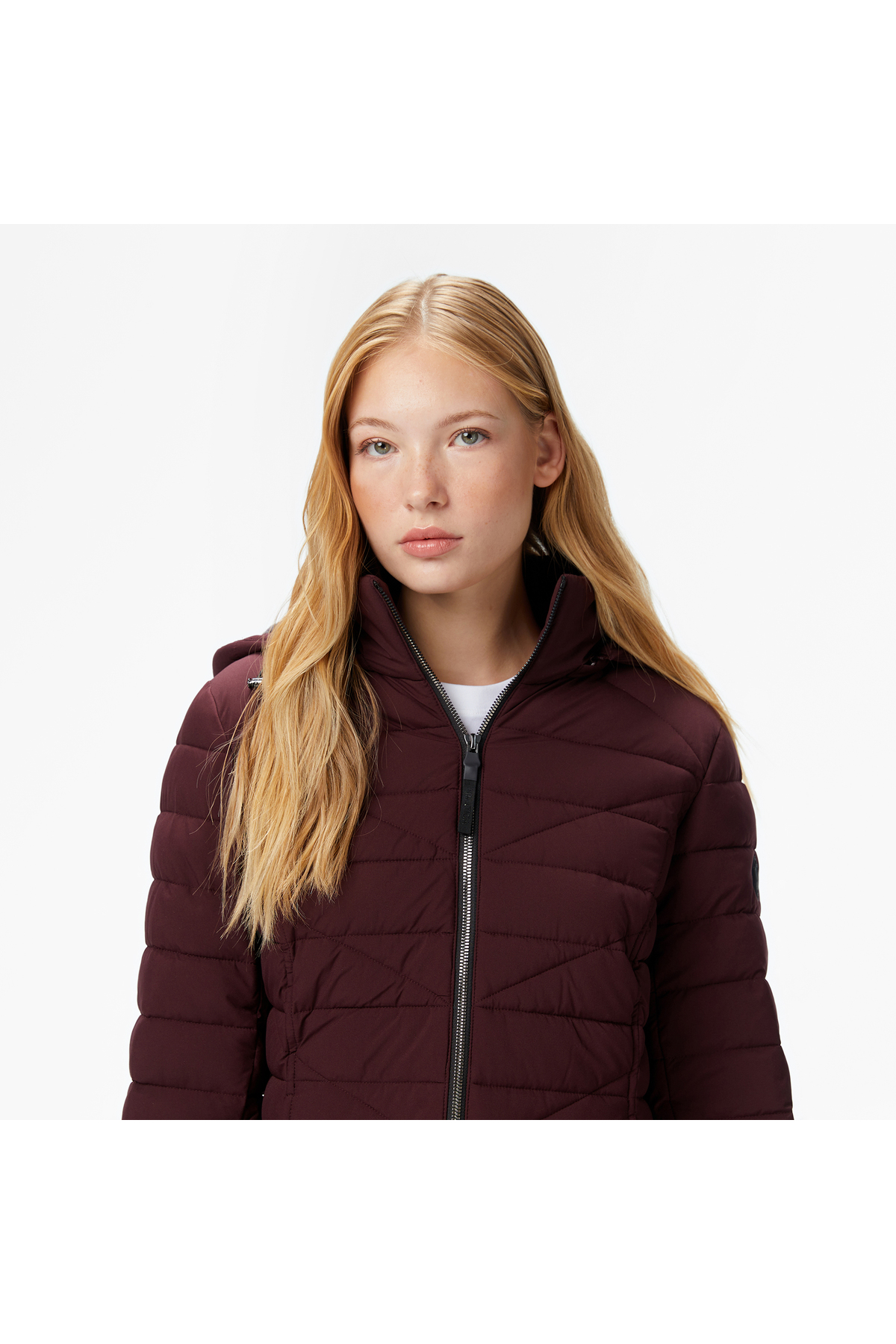 Nautica Kadın Bordo Regular Fit Mont görsel 4
