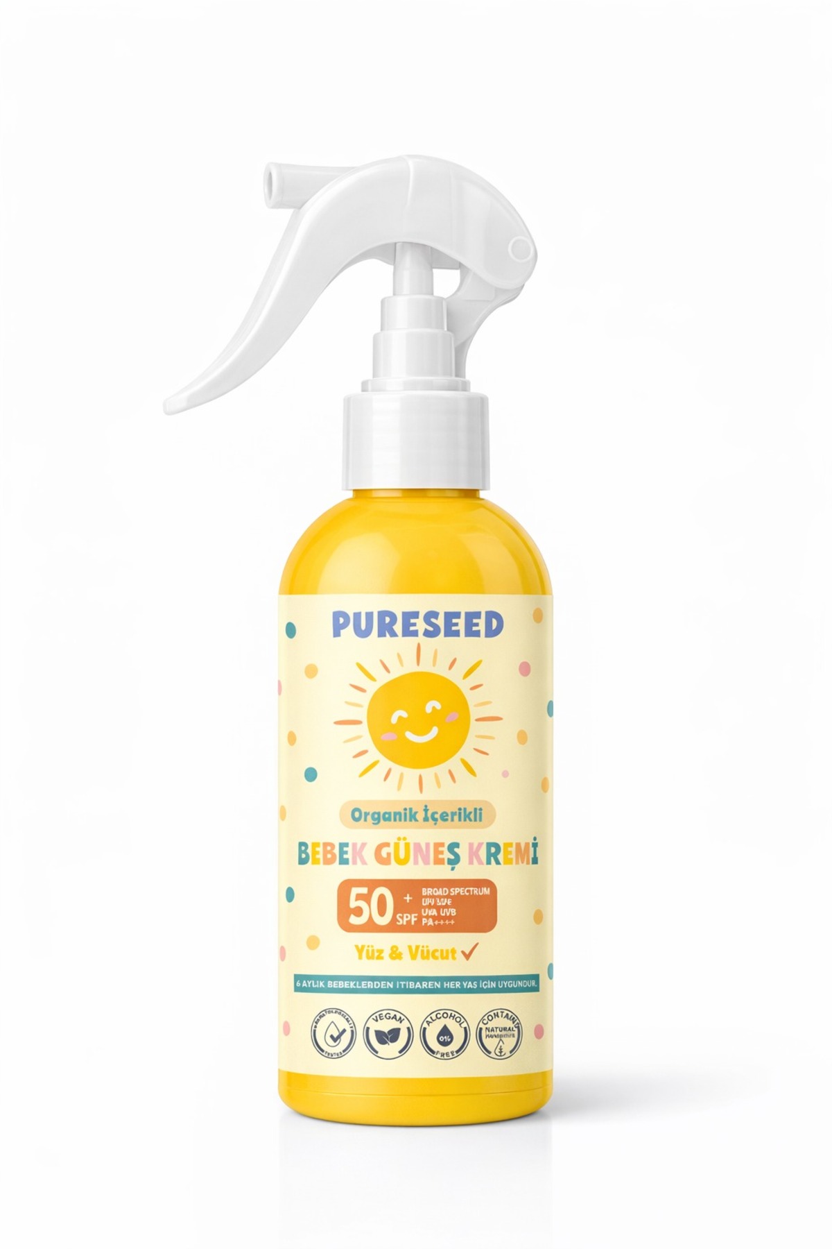 PURESEED NATURAL ORGANİK İÇERİKLİ BEBEK GÜNEŞ KREMİ ÇOK YÜKSEK KORUMA SPF 50+ fotoğrafı 4 (önizleme)
