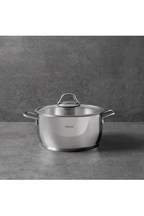 Hisar Teos İndüksiyon Tabanlı Çelik Derin Tencere 22 Cm