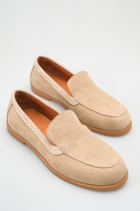 CALVERO Hakiki Deri Süet Günlük Kadın Babet