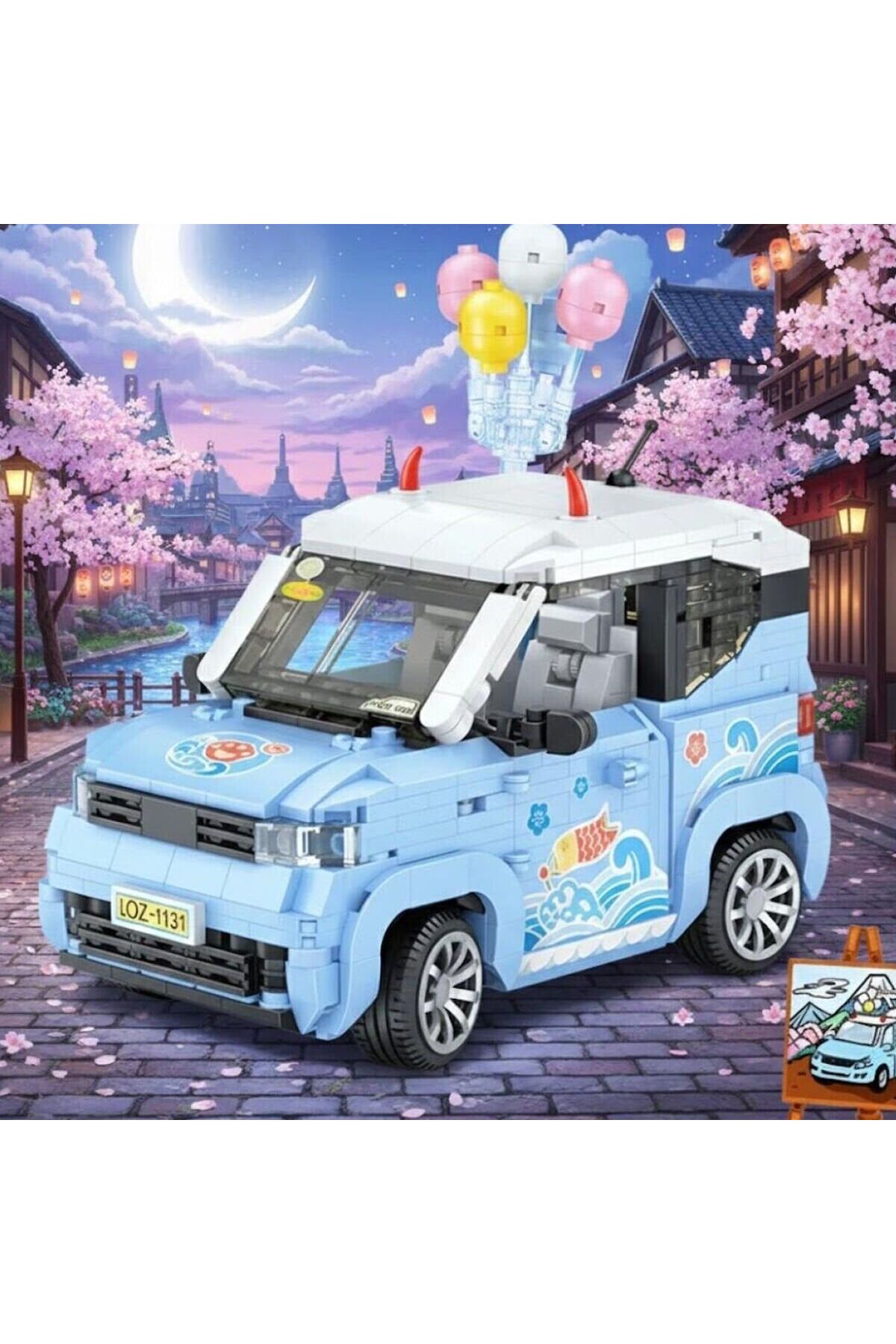 Russet LZ-1131 LOZ BALON ARABASI MAVİ 875 PARÇA BLOCK OYUNCAK fotoğrafı 3 (önizleme)