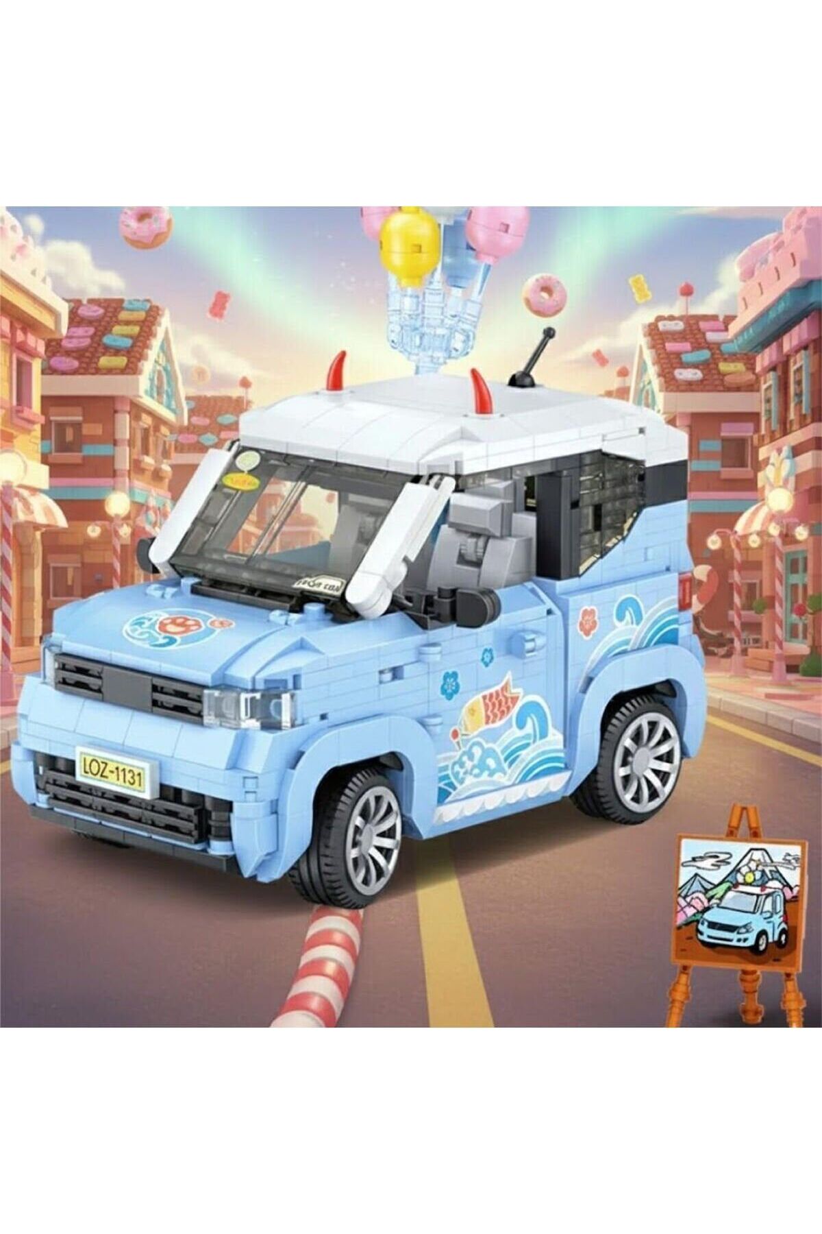 Russet LZ-1131 LOZ BALON ARABASI MAVİ 875 PARÇA BLOCK OYUNCAK fotoğrafı 2 (önizleme)