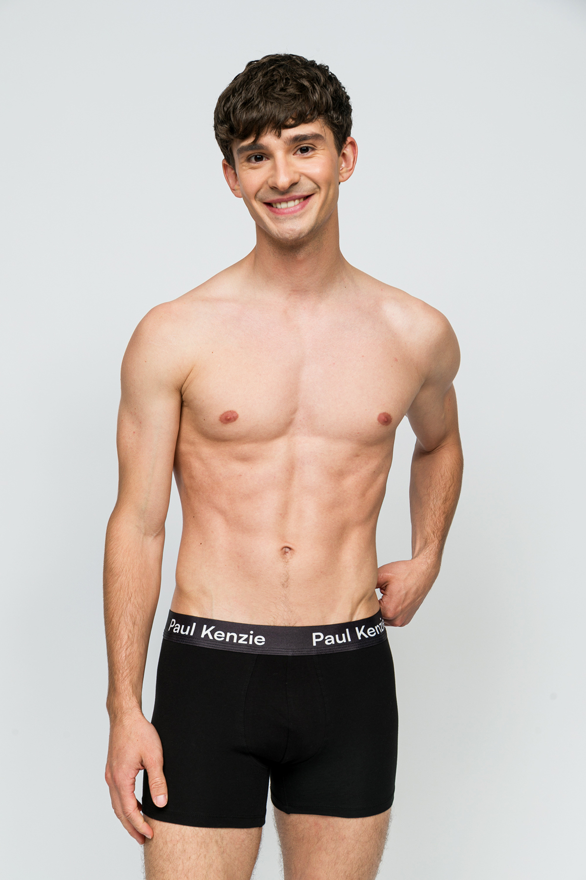Paul Kenzie Erkek 5'li Boxer - All Black görsel 4