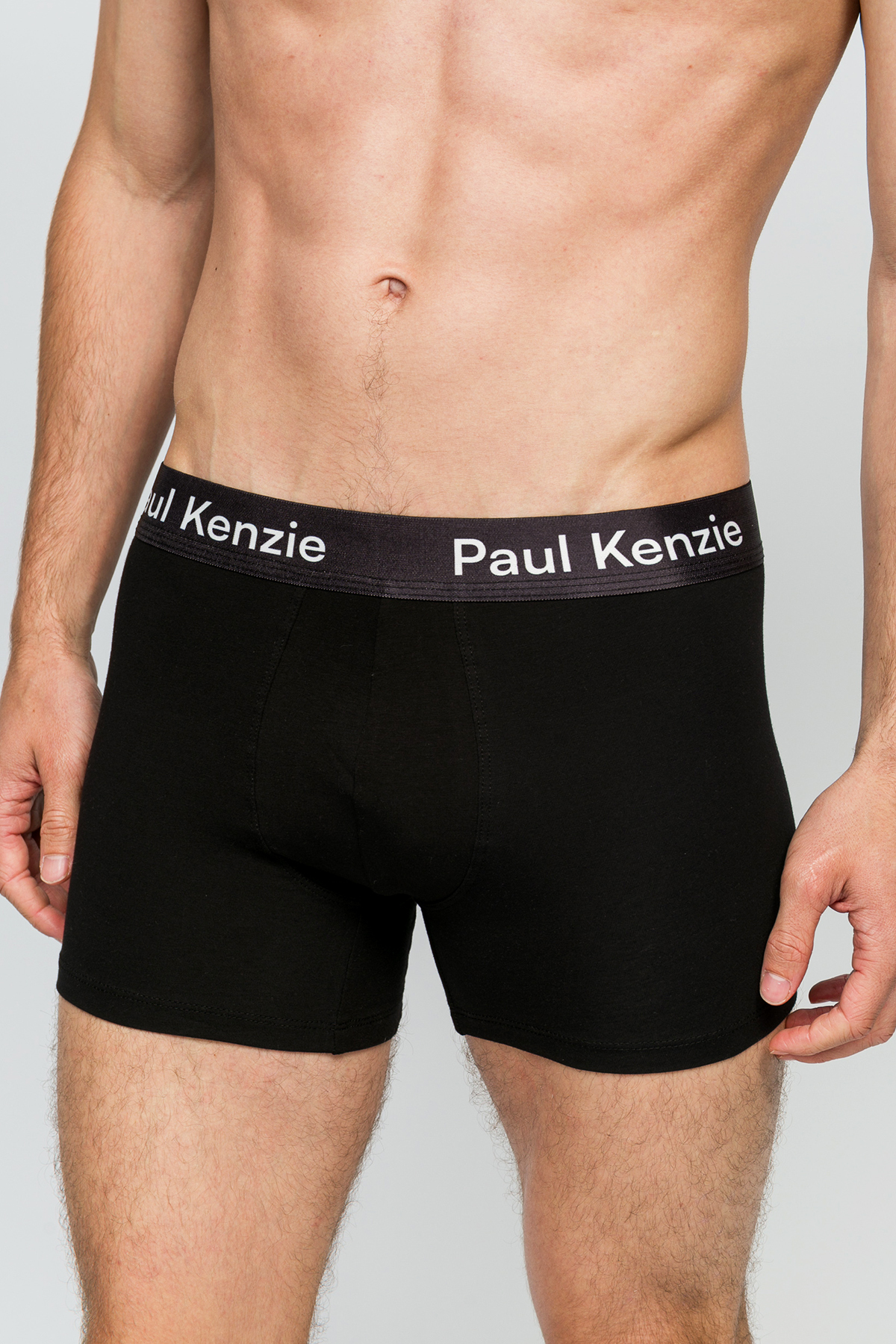 Paul Kenzie Erkek 5'li Boxer - All Black görsel 5