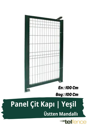 Telfence Panel Çit Kapı , Bahçe Kapısı - Üstten Mandallı En-Boy : 100 x 100 Cm