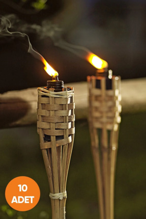 Fırsat Caddesi 10 Adet Bambu Bahçe Meşalesi 90 cm