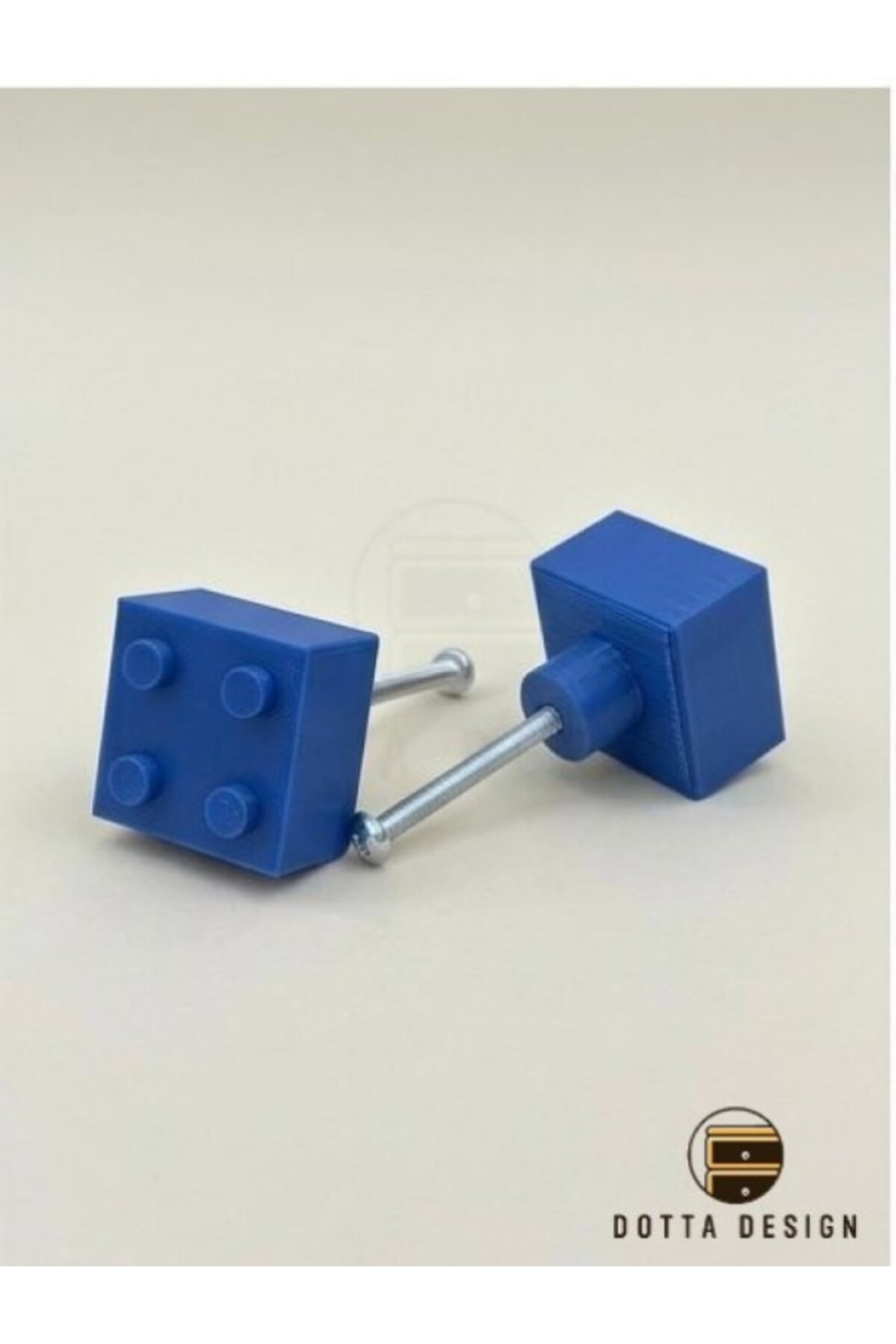 Dotta Design Çocuk Odası Kulpları - Blok Tasarımlı Kulp - Mavi (Tekli-3x3 cm) fotoğrafı 3 (önizleme)