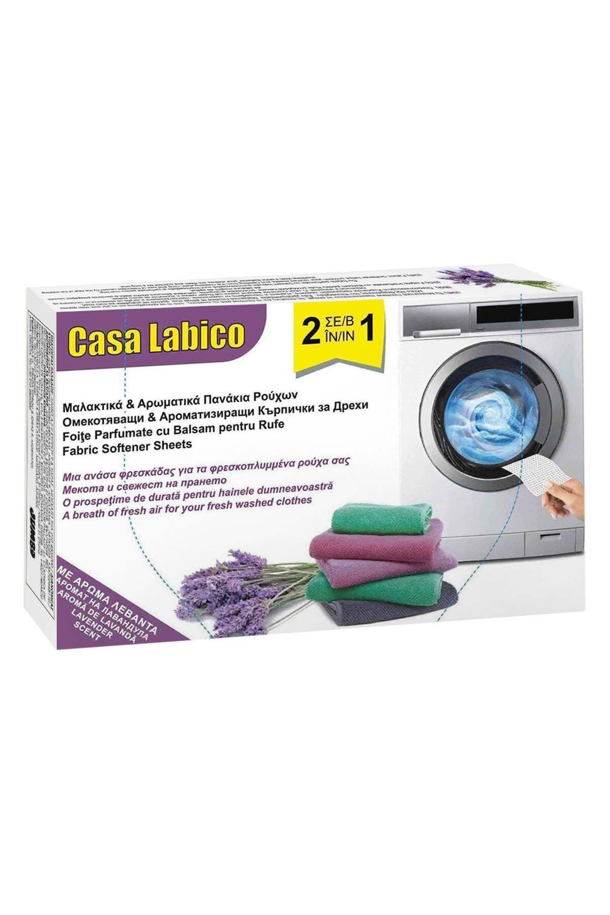 OEM Casa Labico 2 σε 1 Αρωματικά Φύλλα με Μαλακτικό Ρούχων - 30 τεμάχια