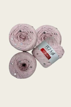 Feza Dior El Örgü İpliği 100 gr – 4’lü Paket – 310 m – %75 Cotton %25 PES – Y...