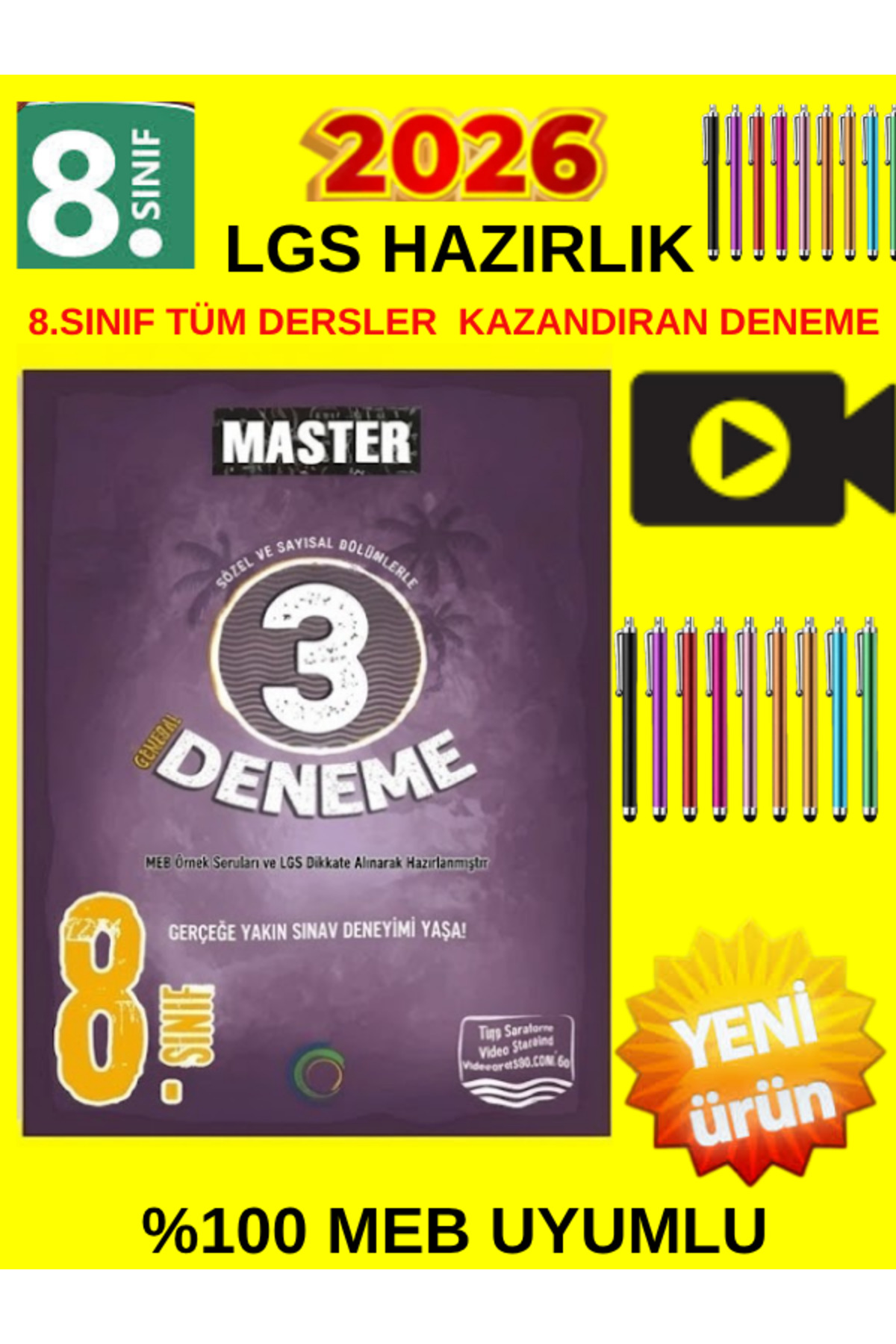 Slim Butter 3袋セット2026年8月購入　未開封 Okyanus Yayınları Okyanus Yayınları Master 8.Sınıf Tüm Dersler Lgs