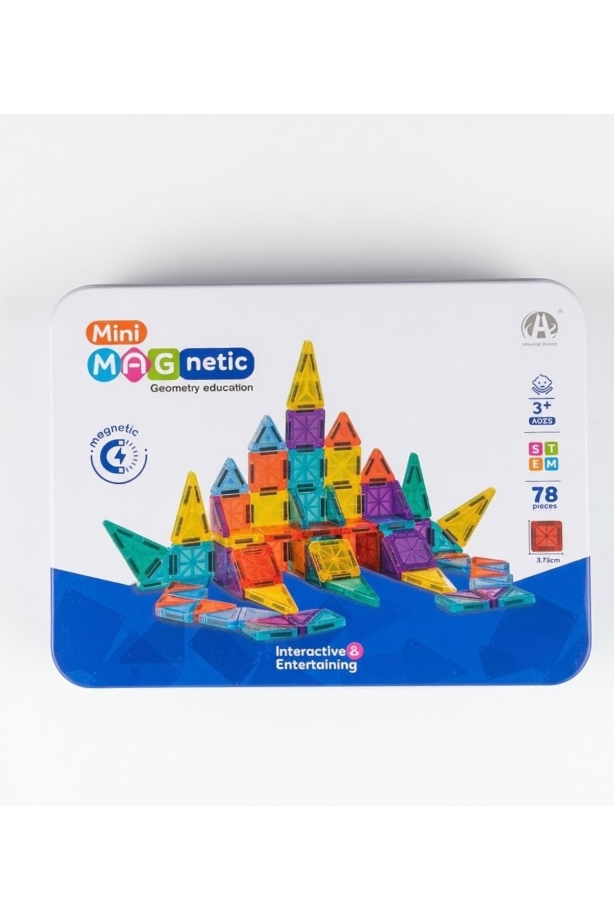 Magnetic Mini 78 Parça Manyetik Yapı Seti Eğitici Manyetik Blokları 3.75 cm Geometri Set fotoğrafı 3 (önizleme)