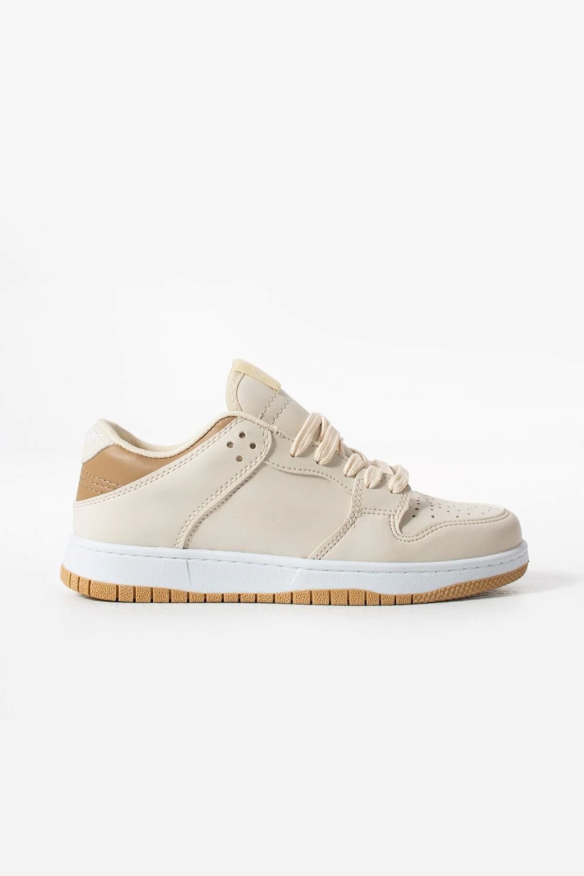 Liarca Sandrush Low Top Dayanıklı Rahat Unisex Günlük Sneaker Ayakkabı, Bej Kahve görsel 5