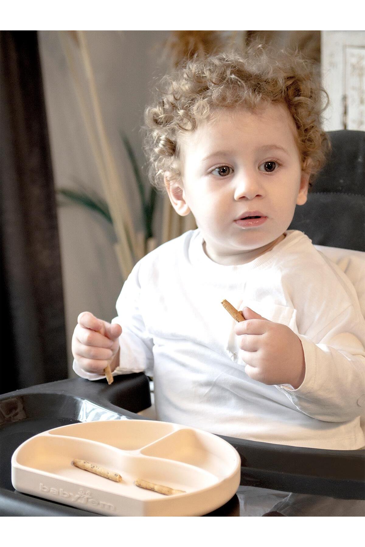 Babyjem Silikon Tabak - Ekru Standart fotoğrafı 4 (önizleme)