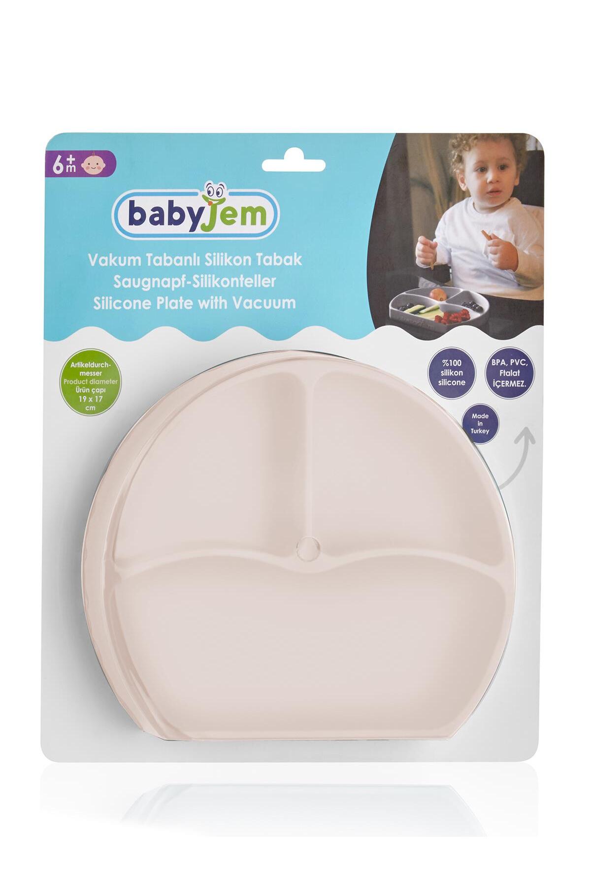 Babyjem Silikon Tabak - Ekru Standart fotoğrafı 2 (önizleme)