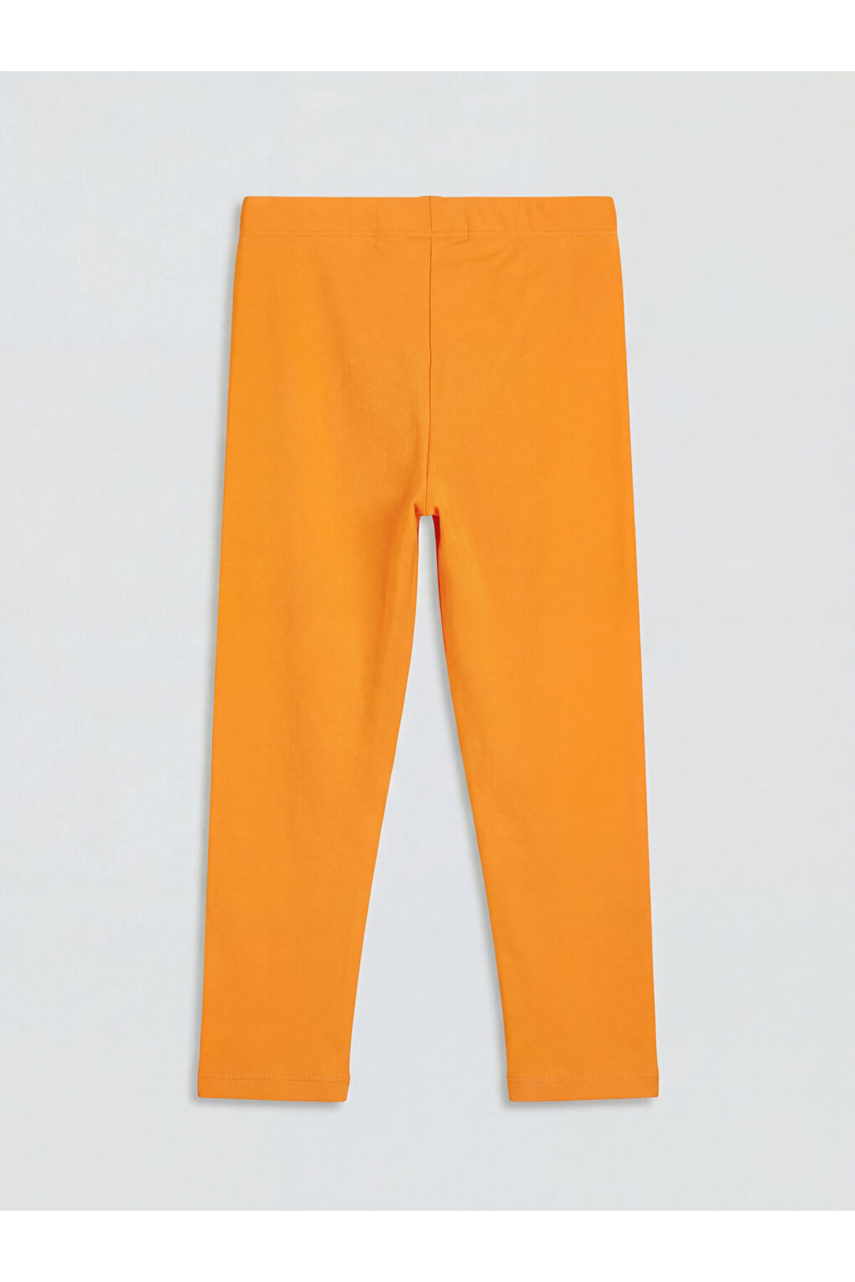 LC Waikiki Turuncu Etiket Detaylı Kız Çocuk Tayt fotoğrafı 2 (önizleme)