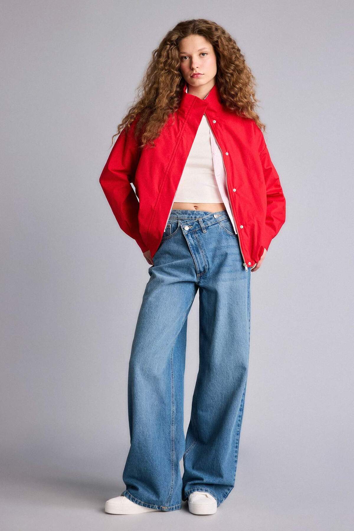 Defacto  Tafta Poplin Ceket G9511AX26SP - Görsel 2