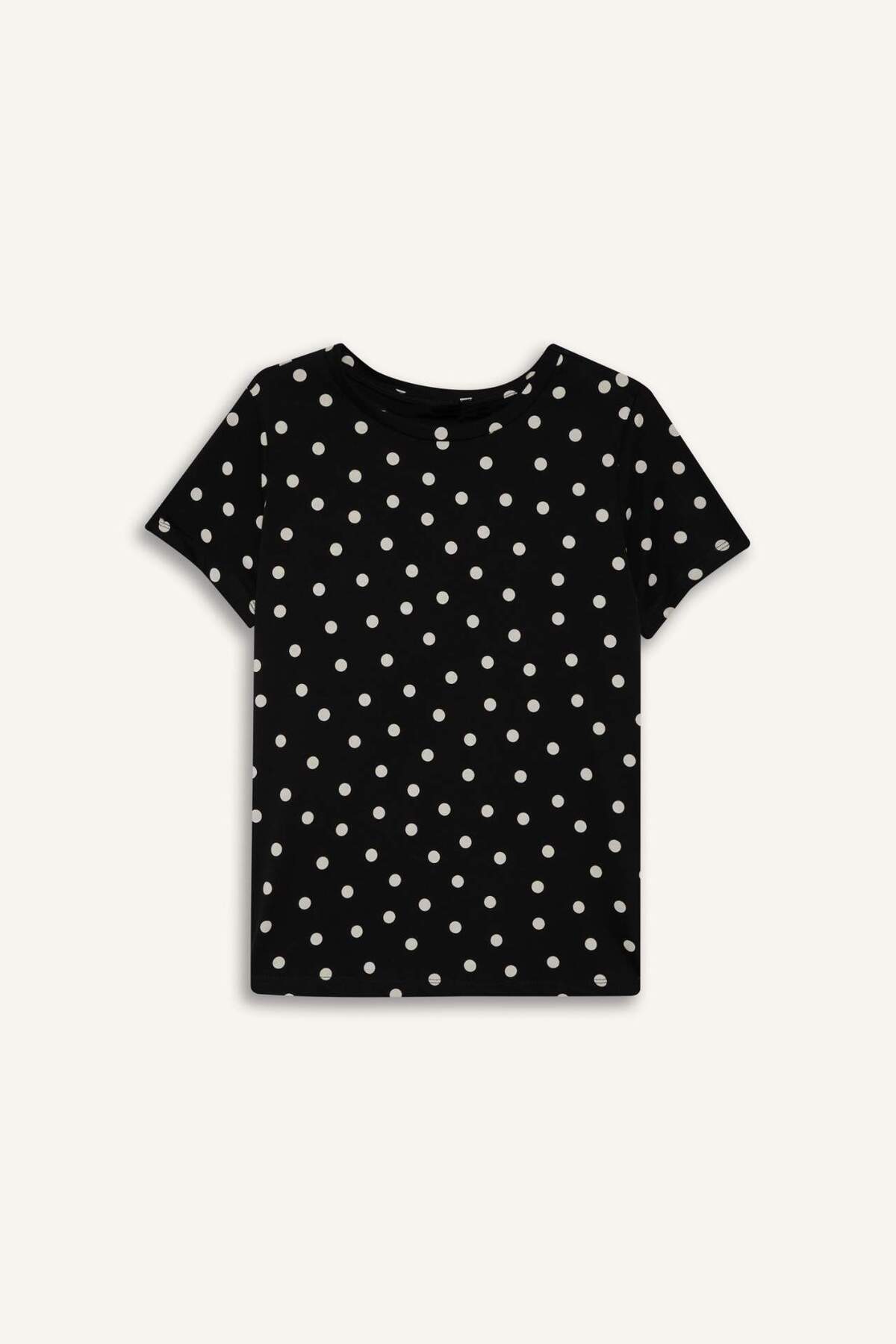 Defacto  Puantiyeli Penye Tişört H2433AX26SM