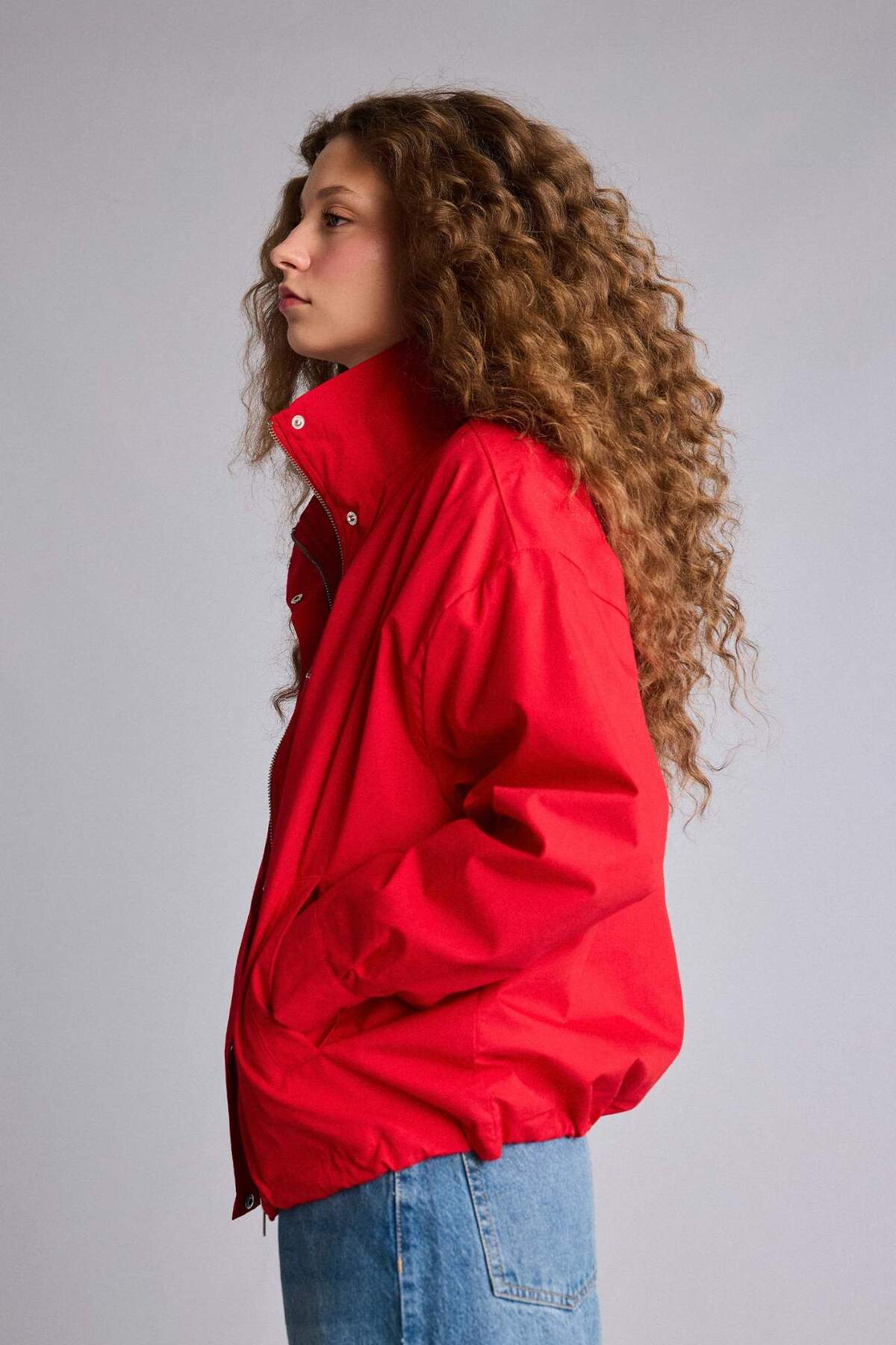 Defacto  Tafta Poplin Ceket G9511AX26SP - Görsel 4