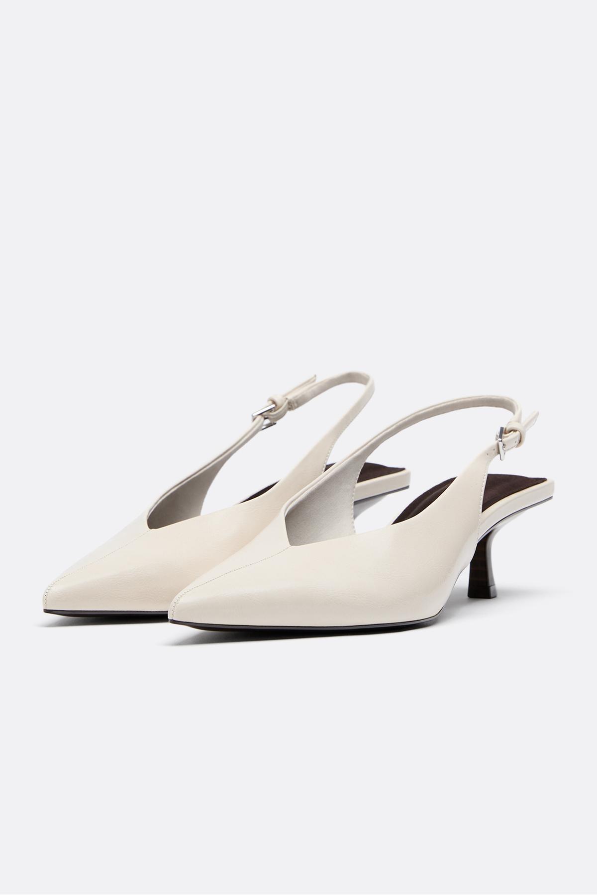 Stradivarius  V yaka topuklu ayakkabı - Görsel 3