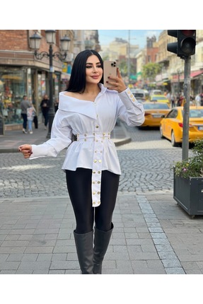 MODELİSA BERFİN KEMERLİ GÖMLEK