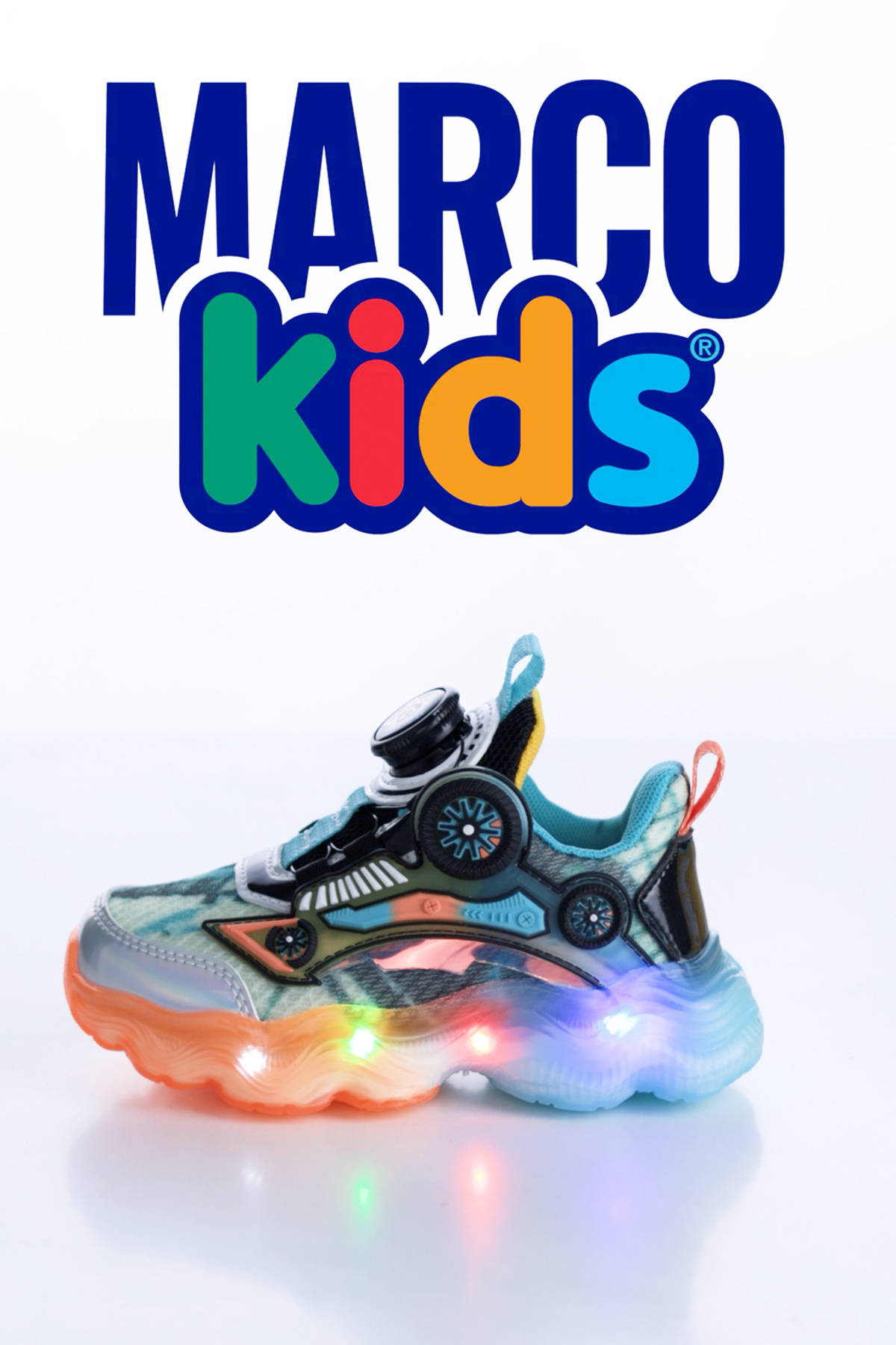 ✳︎4kidsmam✳︎ Marco Kids Akıllı Bağcık Işıklı Spor Ayakkabı Çocuk Sneaker