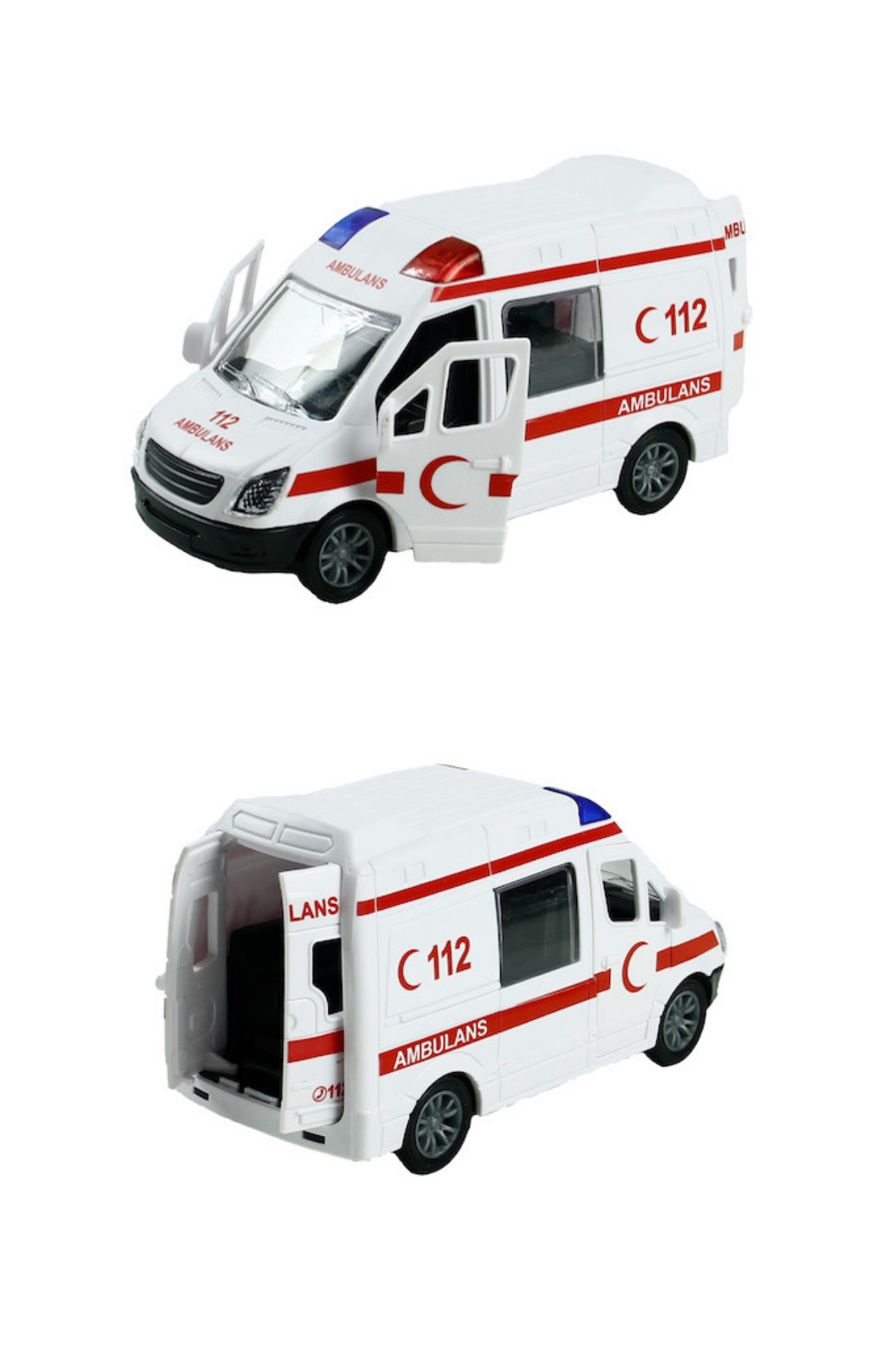 craftivio Acil Müdahale Araçları - Polis, Ambulans, İtfaiye, Jandarma Minibüs - Geri Çek, Kapıları Açılır fotoğrafı 2 (önizleme)