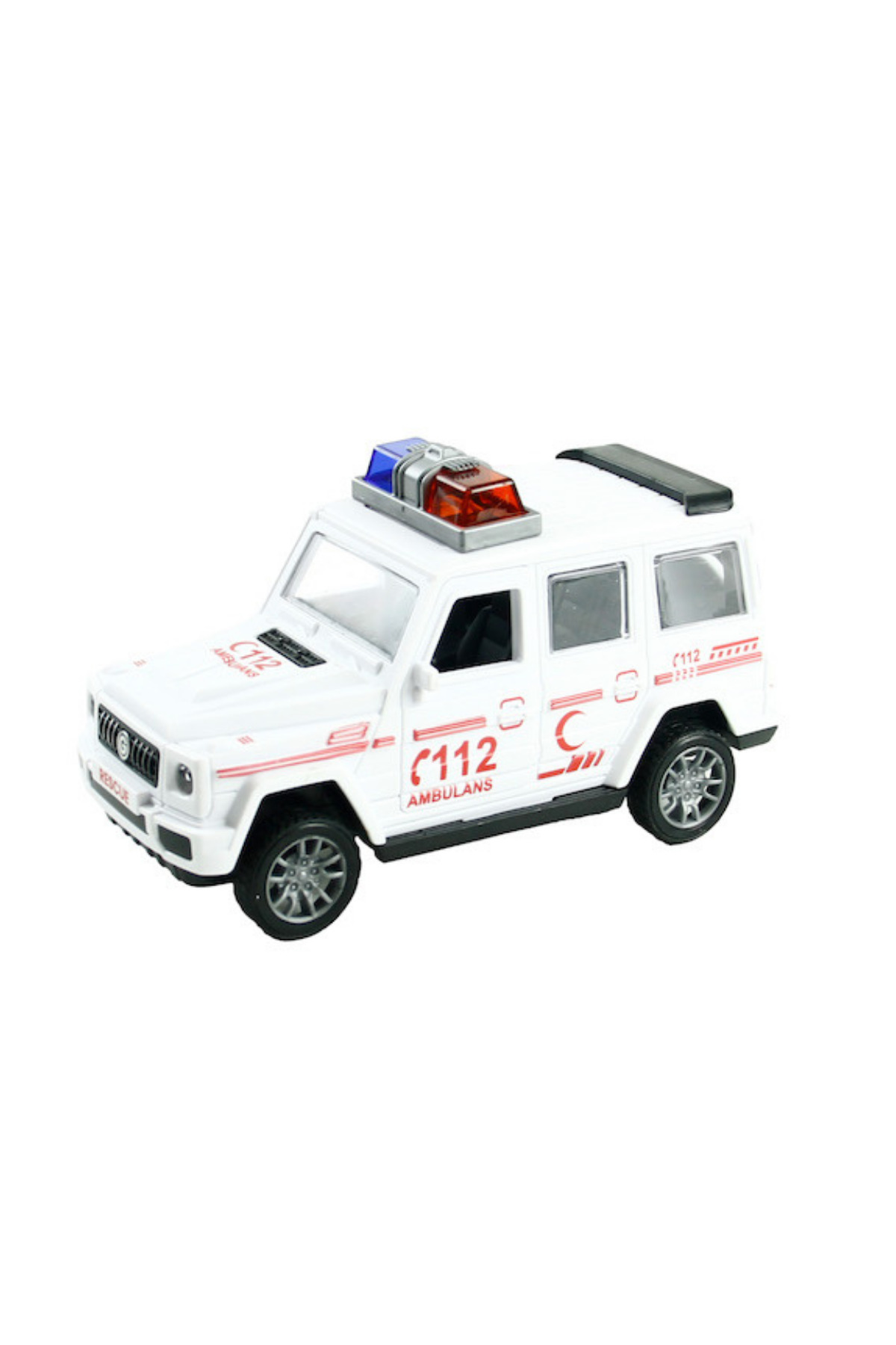 craftivio 4x4 Acil Müdahale Araçları - Çek Bırak Oyuncak Araba - Polis Jandarma İtfaiye Ambulans fotoğrafı 2 (önizleme)