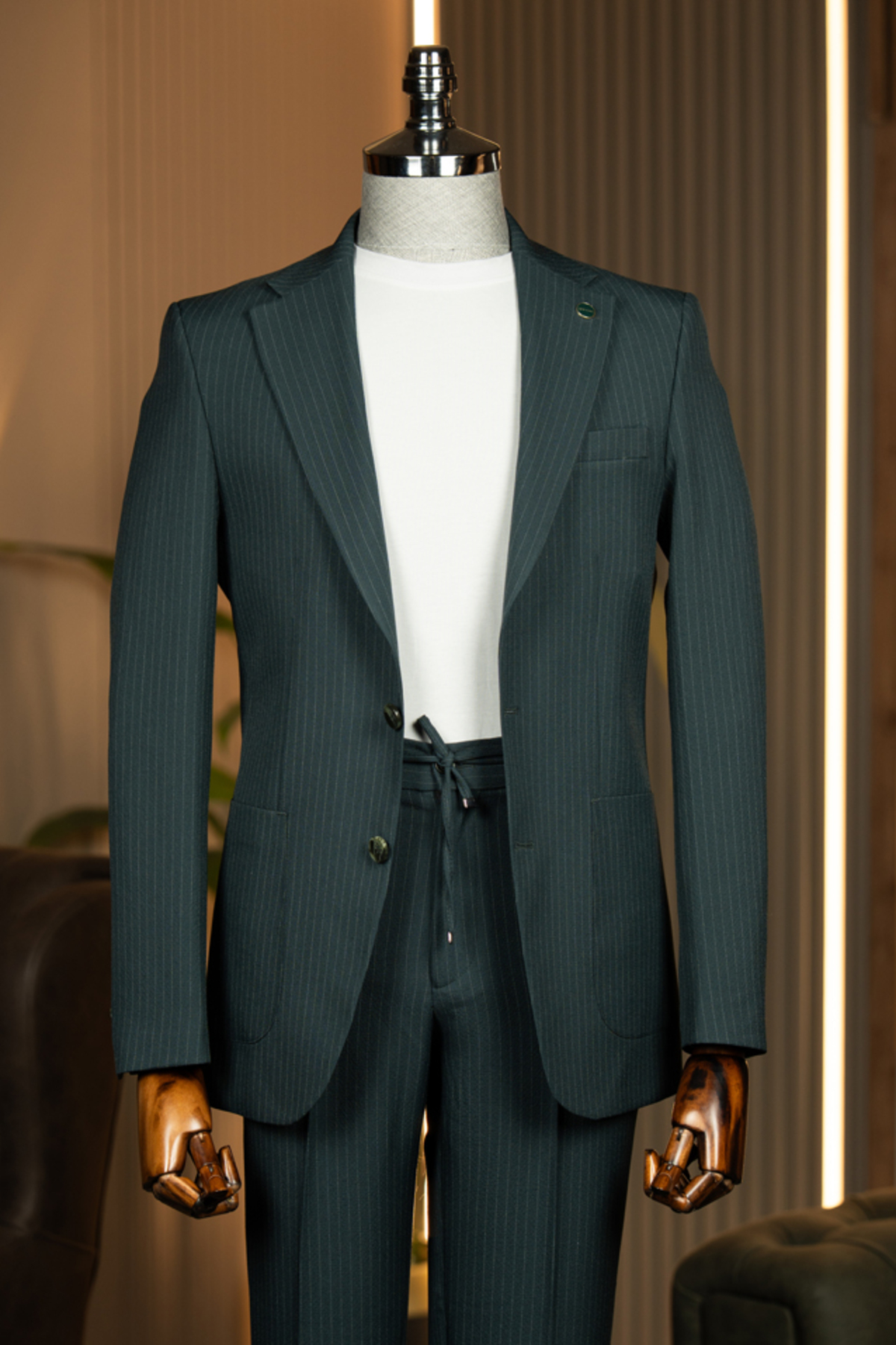 لباس ورزشی بنددار انحصاری - SlimFit. لطفا یک سایز بزرگتر انتخاب کنید. — سبز T04-KTA508 — تصویر 2 از 6