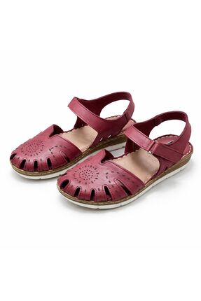 PATRON SHOES Hakiki Deri Ortopedik Taban Kadın Sandalet – Nefes Alabilir, Gün...