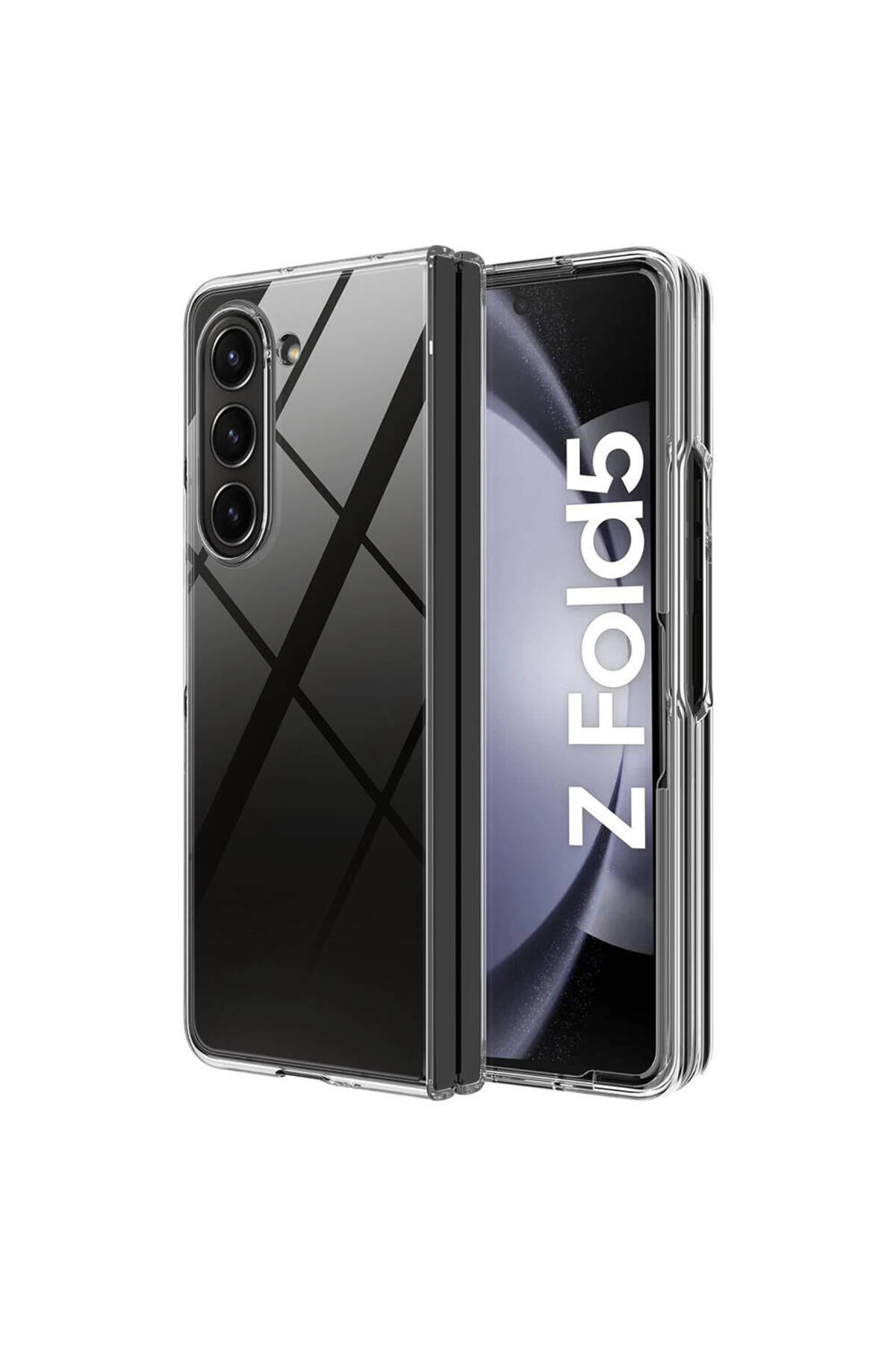 Galaxy Z Fold 5 Uyumlu SEKO Droga Kılıf-Renksiz