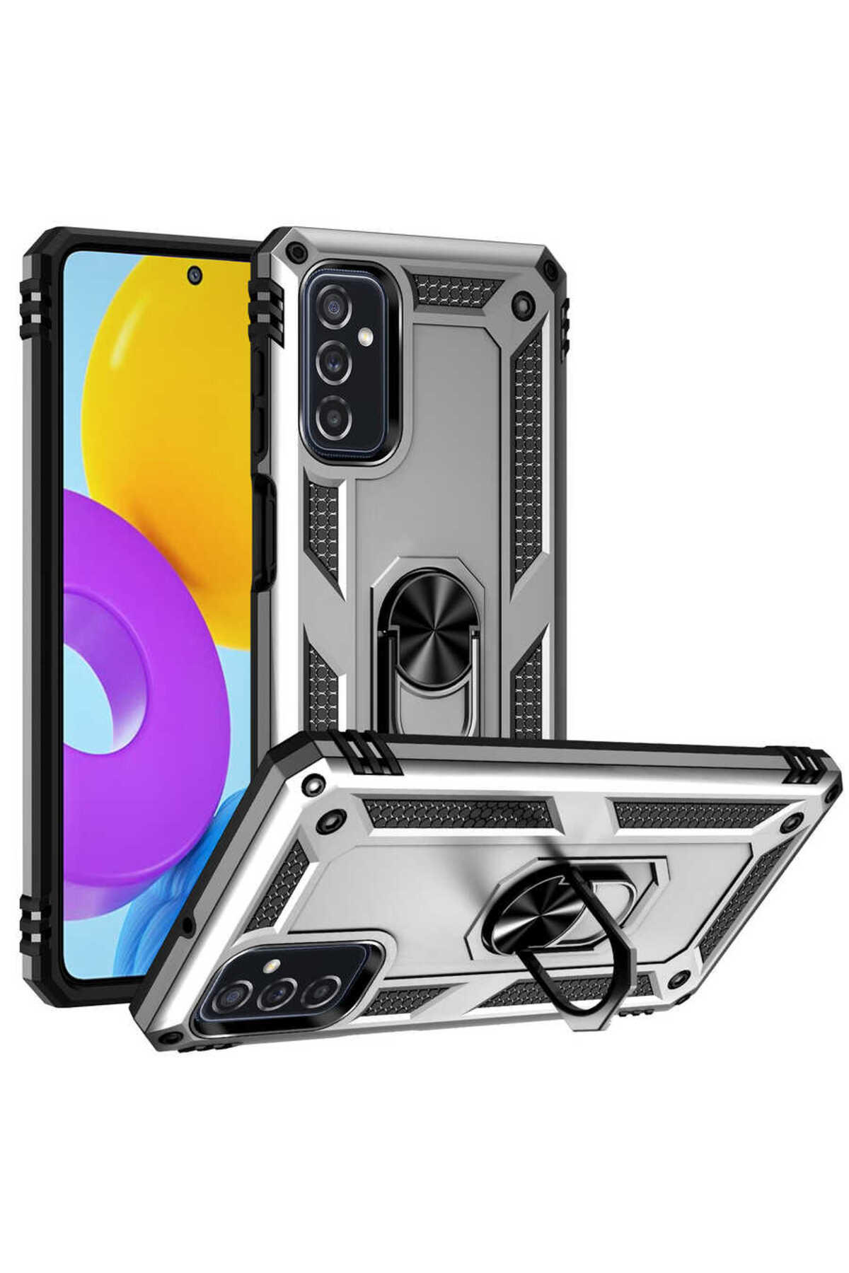 Galaxy M52 Kılıf SEKO Vega Kapak - Gri