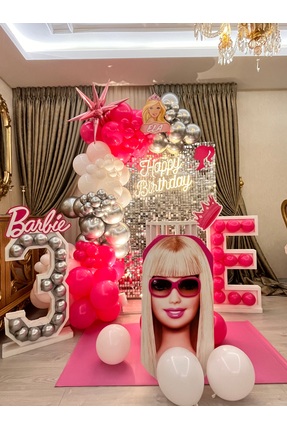 Kalisan 140 adet barbie balon seti