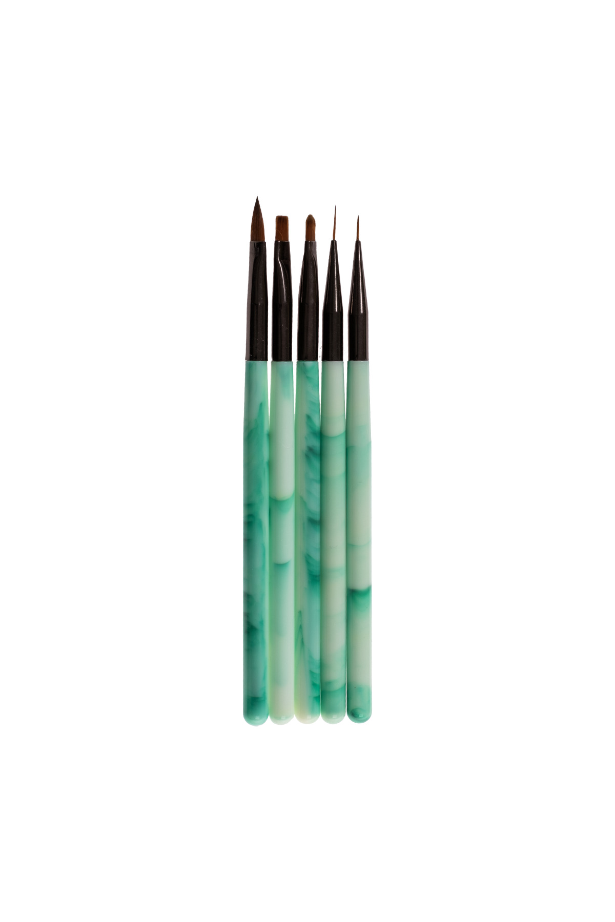 Ailika Nail Art Liner ve Jel Tasarım Fırça Seti Pro 5 Farklı Uçlu NL-0632 — Fırça-NL-0632