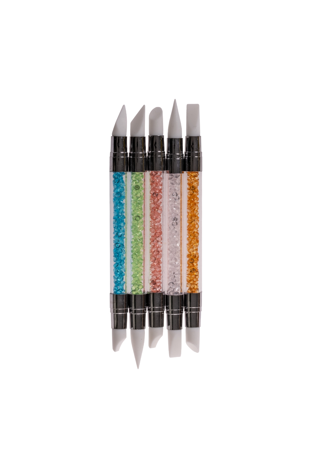 Ailika 5'li Profesyonel Silikon Uçlu Nail Art Şekillendirme ve Düzeltme Fırçası NL-0628 — Fırça-NL_0628
