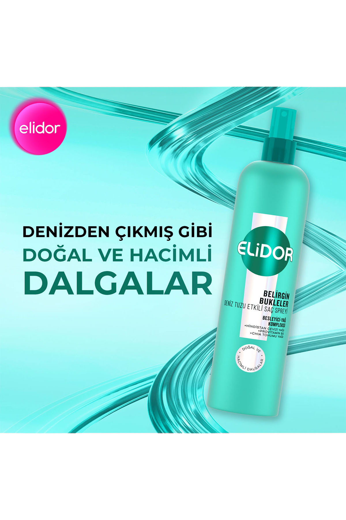 Deniz Tuzu Etkili Saç Spreyi Belirgin Bukleler 190 ml x2 — SET.UNİ.10915 — تصویر 3 از 8