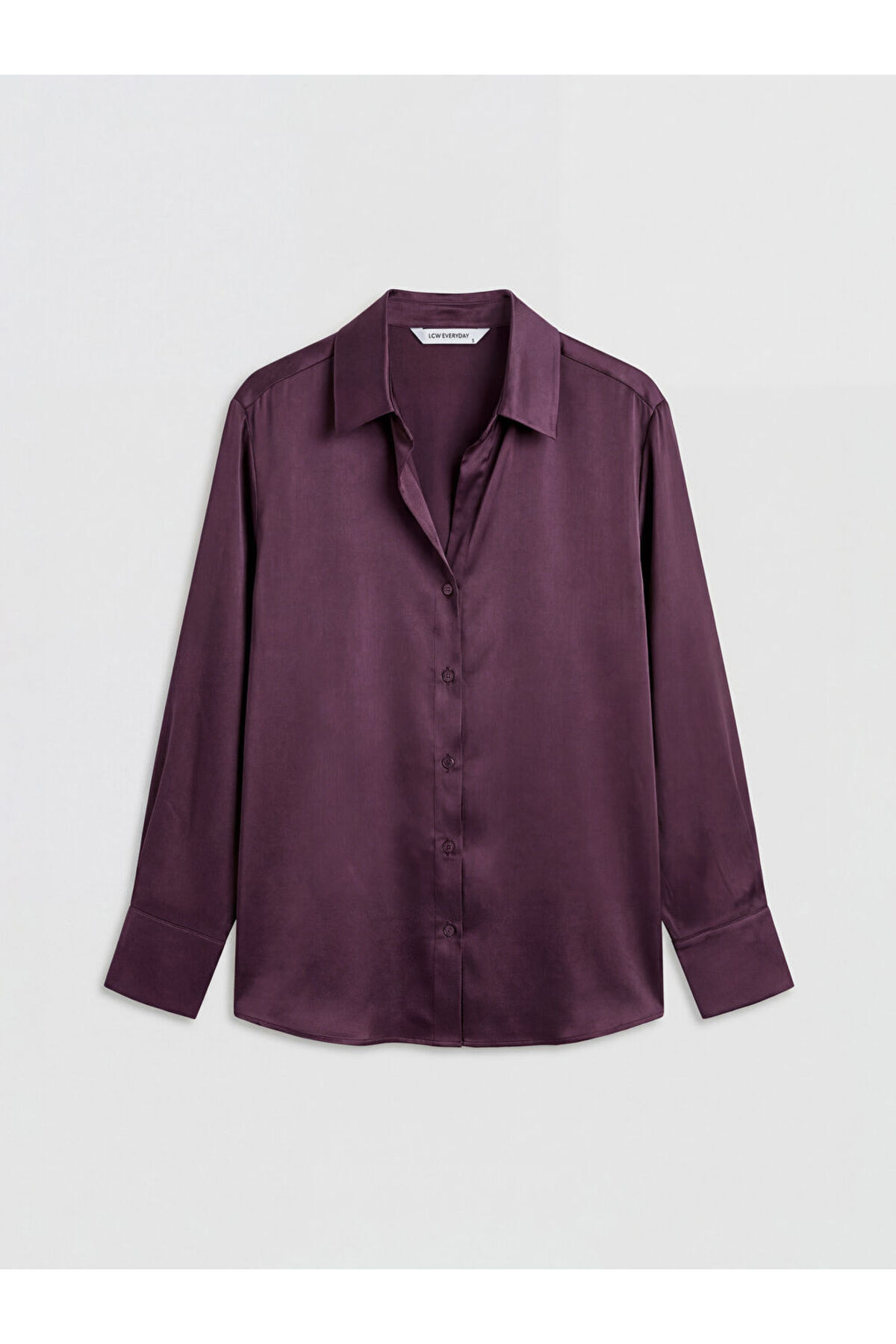 LC Waikiki Plum Satin Women's Shirt