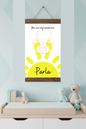 clupartodatasarimi Güneş Ayak İzi Seti 30x45 cm 3-6 Yaş