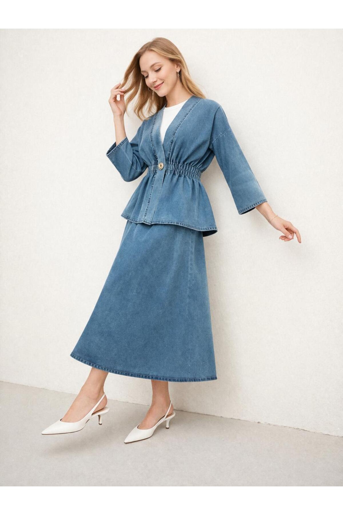 WOMEN'S SPORTS HIJAB SKIRT JACKET SET