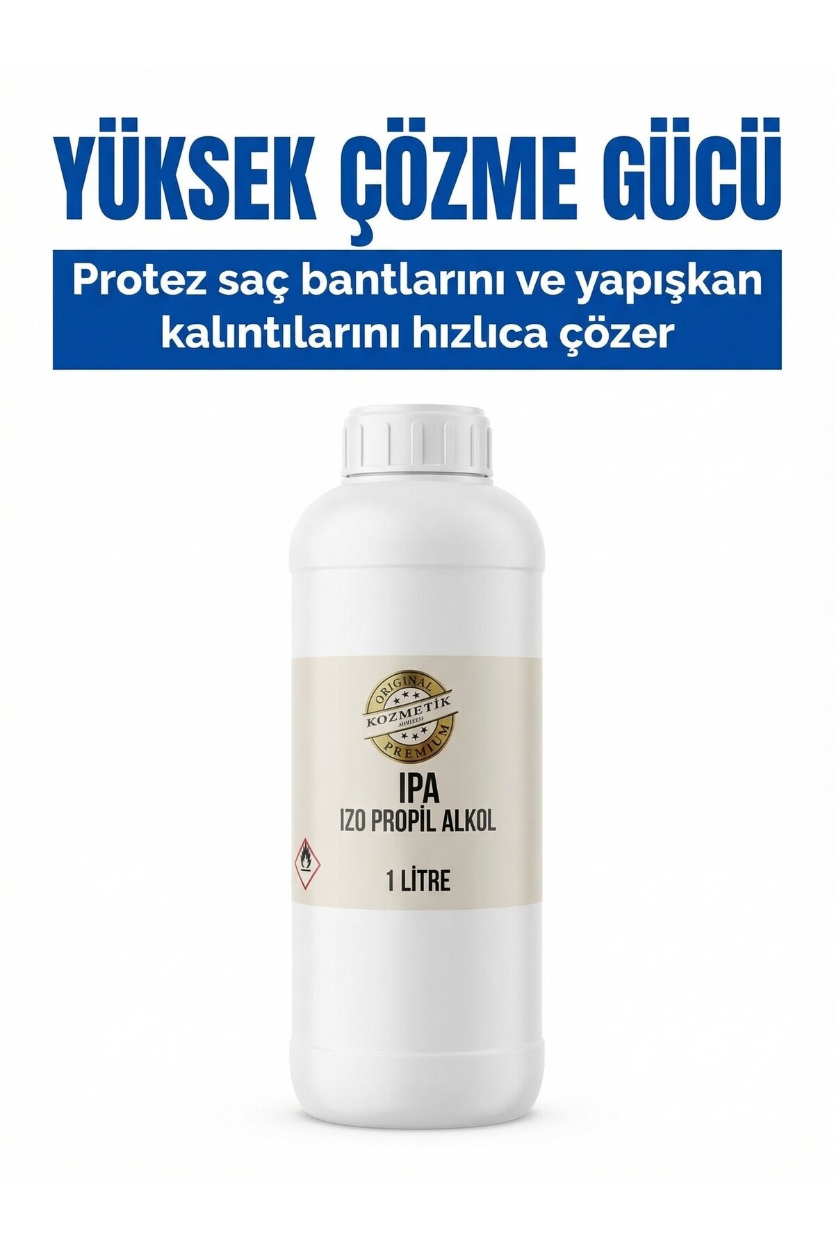 IPA Protez Saç Temizlik Solventi 1 Litre — Kzm -6361 — تصویر 3 از 3