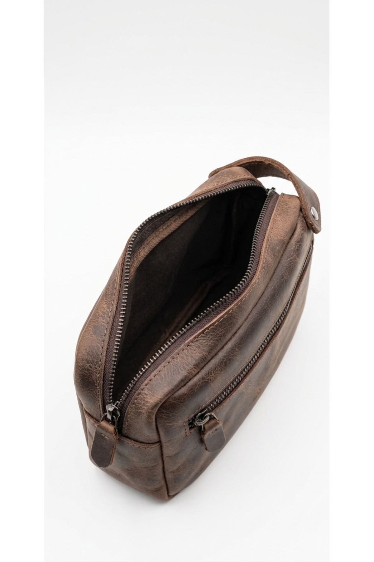 GALANDE .Hakiki Deri El ve Bilek Çantası, Dopp Kit / Hakiki Deri görsel 3