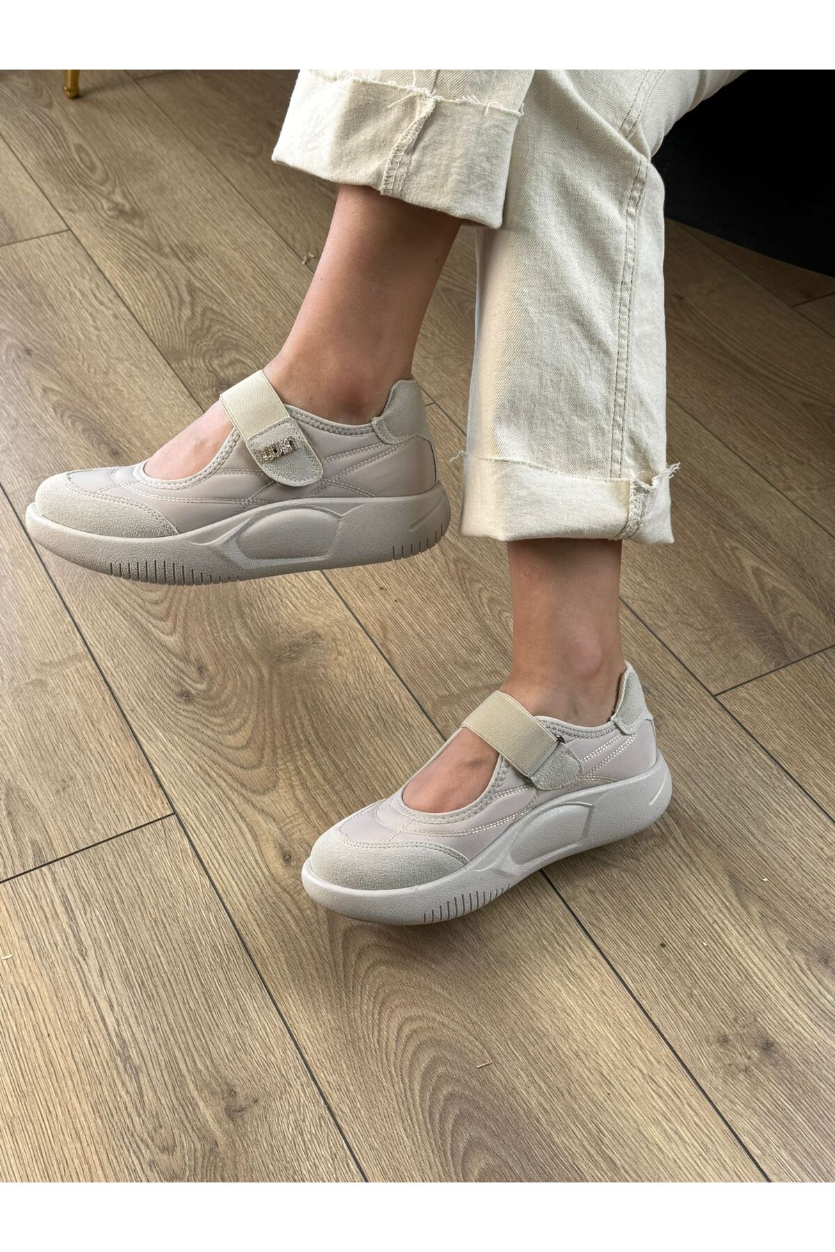 Mamito Ayakkabı CNF 211 Cırtlı Taş Detaylı Loafer görsel 4