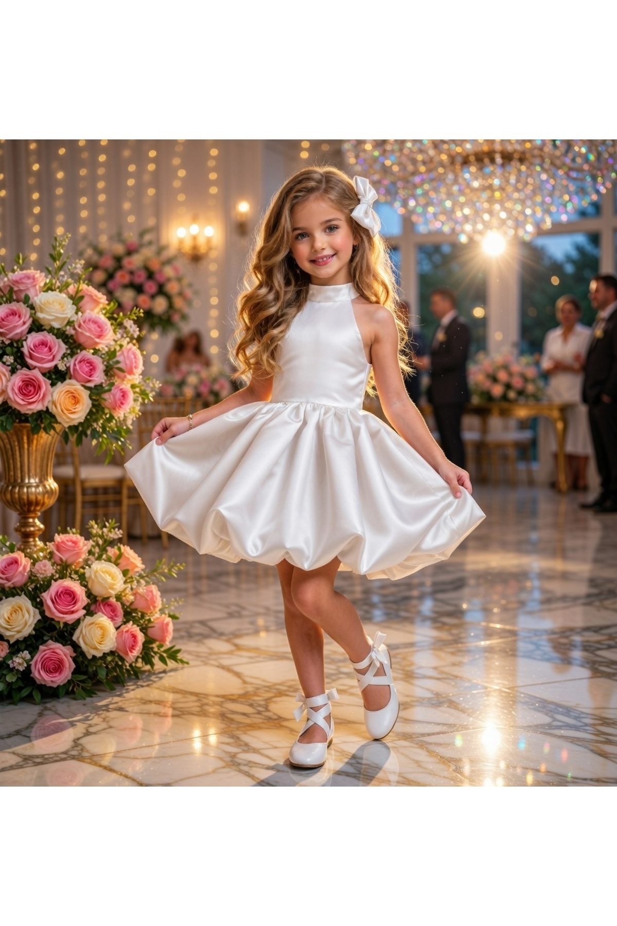 Luneria Dress Kız çocuk abiye mezuniyet elbisesi