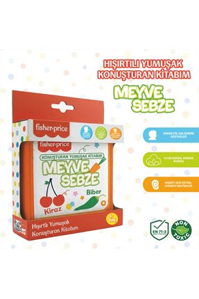 Fisher Price Konuşturan Bebek Kitabı Hışırtılı Sesli, Duyusal, Zeka Gelişim 0...