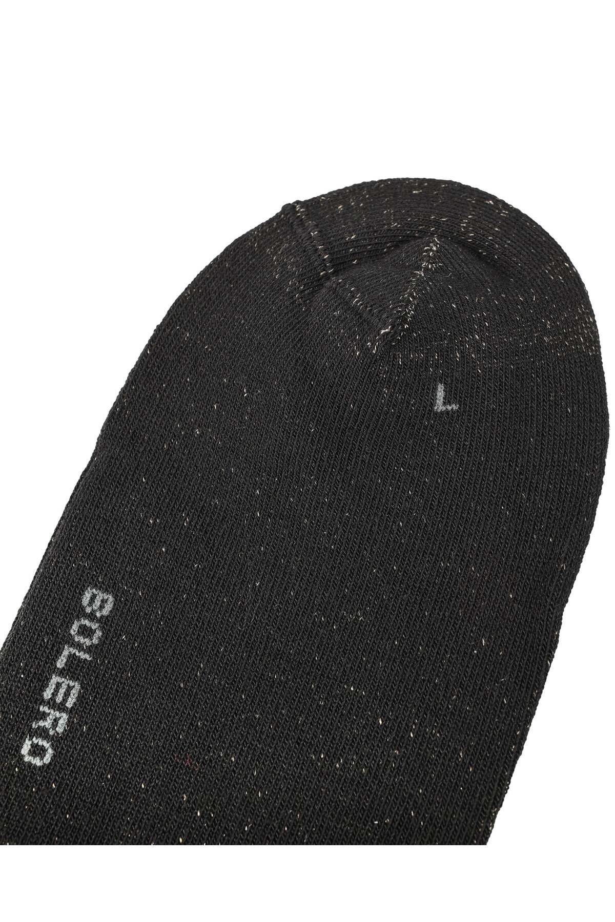 Bolero Unisex Premium Gümüş Diabet Çorap Siyah görsel 8